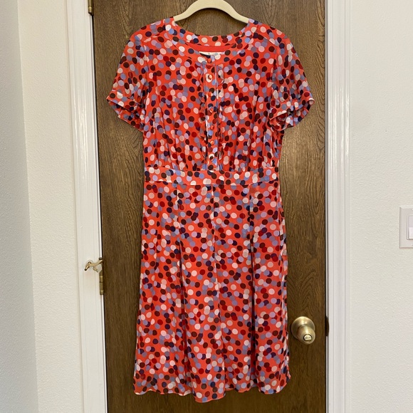 Boden pink polka dot summer tea dress - Picture 1 of 11